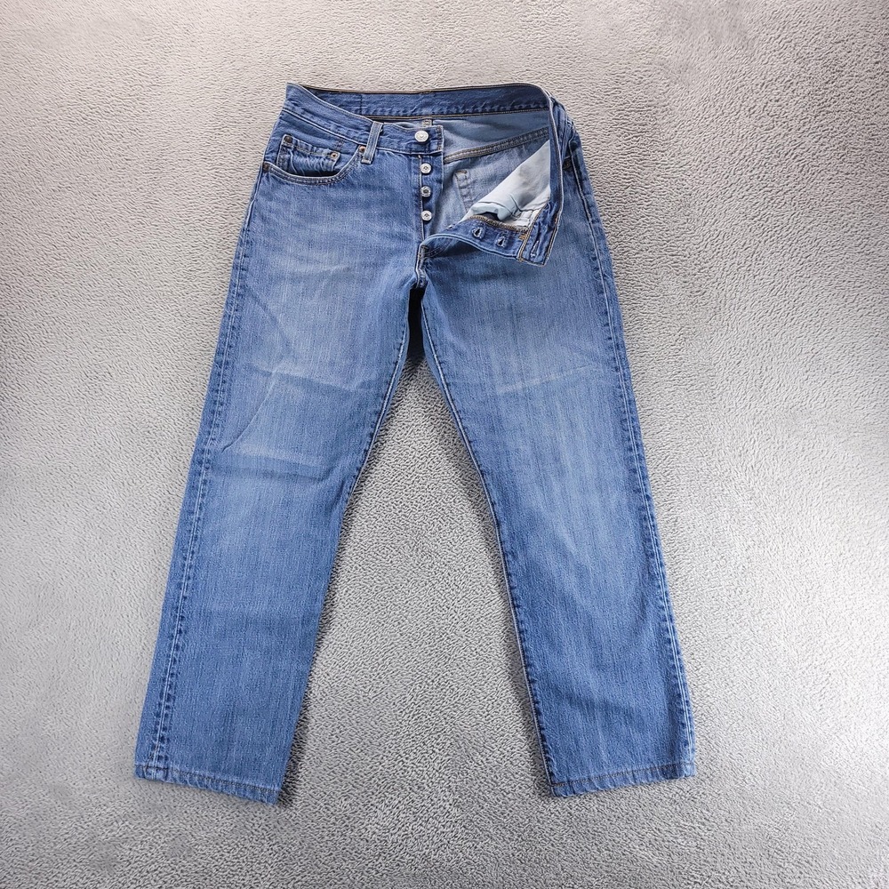 Levi's Jeans Womens 26 Blue 501 Straight High Rise Button Fly Denim 12501-0229